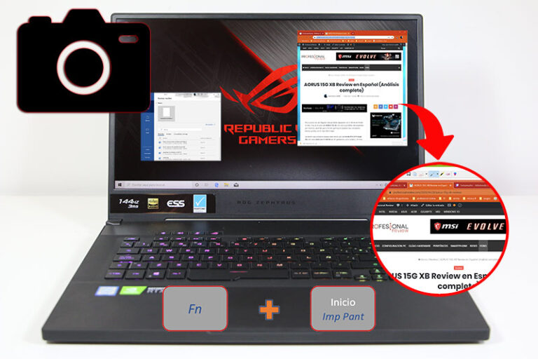 ᐈ Guía completa para hacer una captura de pantalla en tu laptop Asus